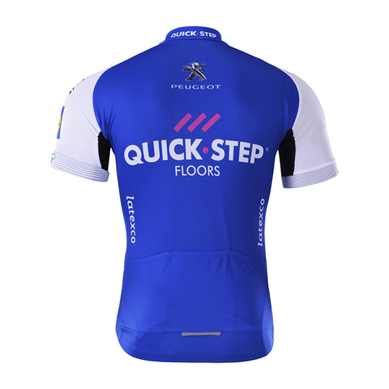 Maglia Quick Step Manica Corta 2017 blu